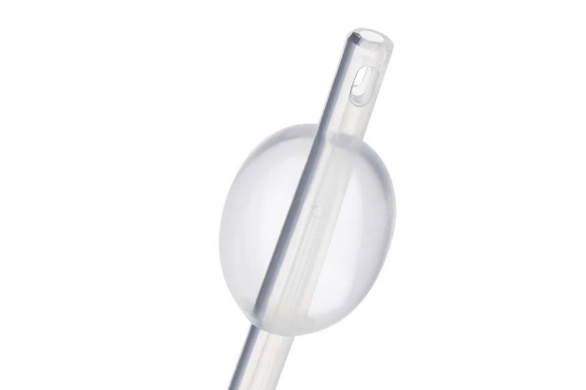 Silicone Suprapubic Foley Catheter 2 Way Open Tip - Plastic Valve